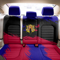 Andorra Back Car Seat Cover with Eagle Eyes and Paint Stroke Design - Wonder Print Shop