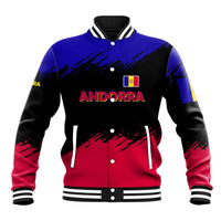Andorra Baseball Jacket with Eagle Eyes and Paint Stroke Design - Wonder Print Shop