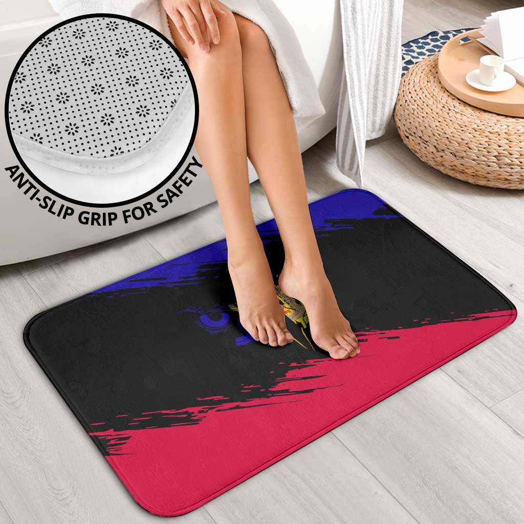 Andorra Bathroom Set with Eagle Eyes and Paint Stroke Design - Wonder Print Shop