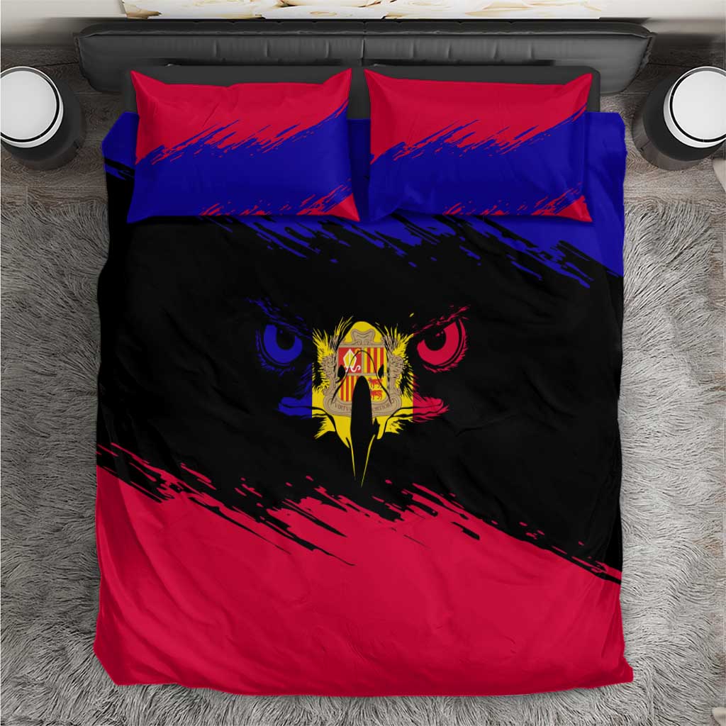 Andorra Bedding Set with Eagle Eyes and Paint Stroke Design - Wonder Print Shop