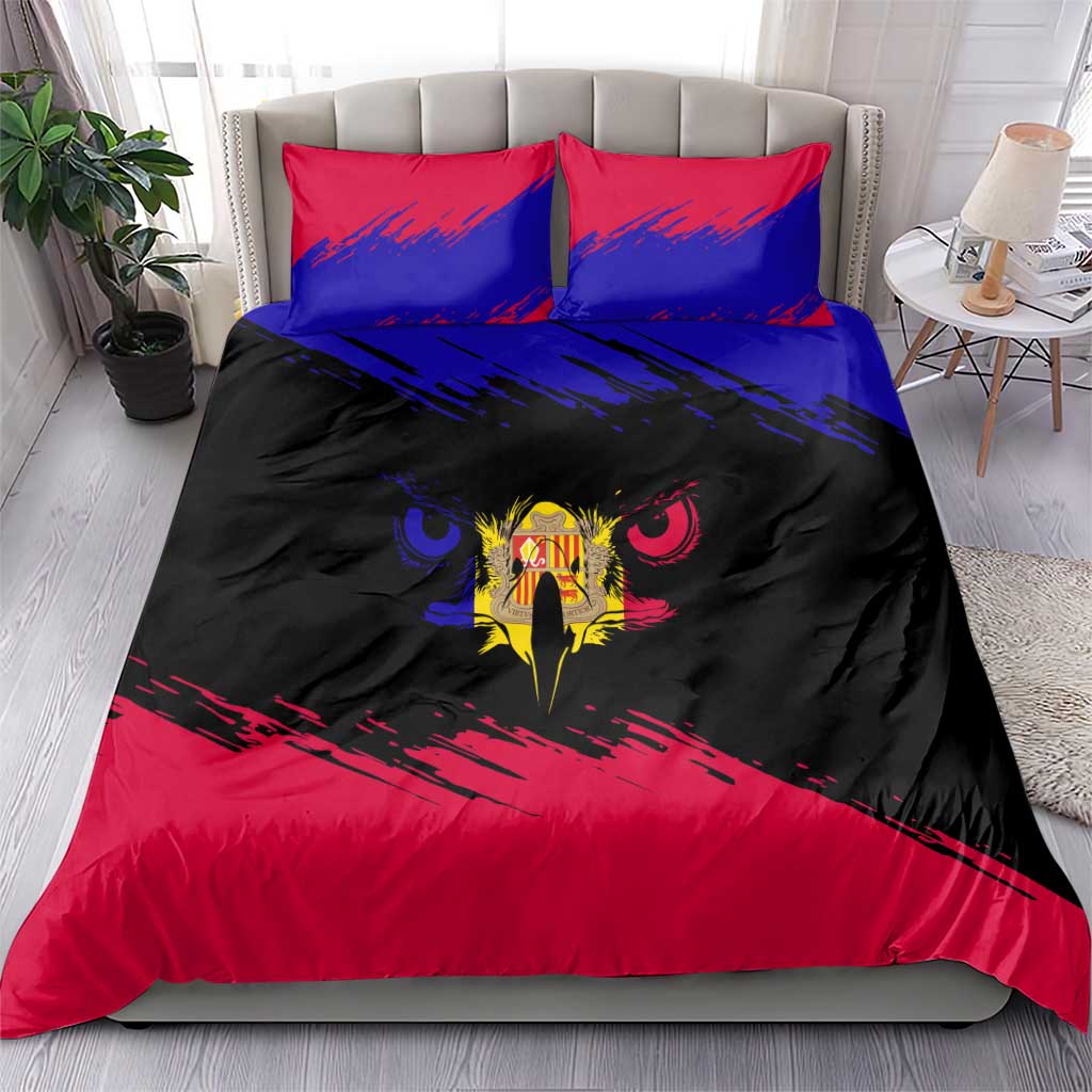 Andorra Bedding Set with Eagle Eyes and Paint Stroke Design - Wonder Print Shop