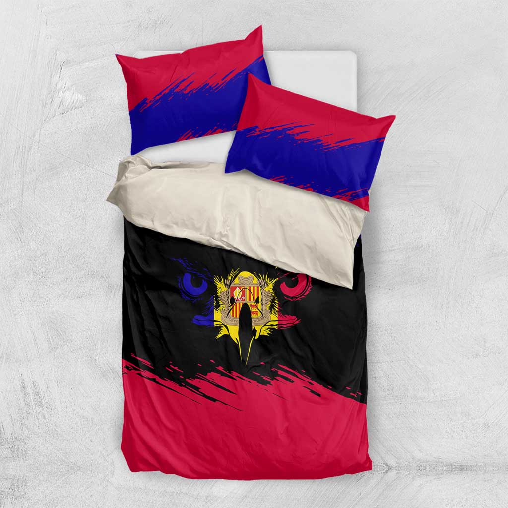 Andorra Bedding Set with Eagle Eyes and Paint Stroke Design - Wonder Print Shop