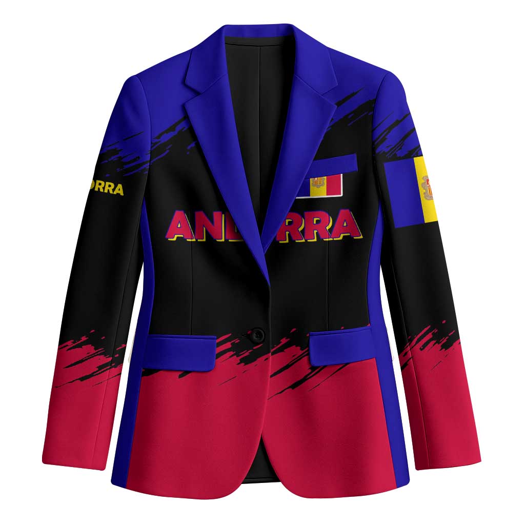Andorra Blazer with Eagle Eyes and Paint Stroke Design - Wonder Print Shop