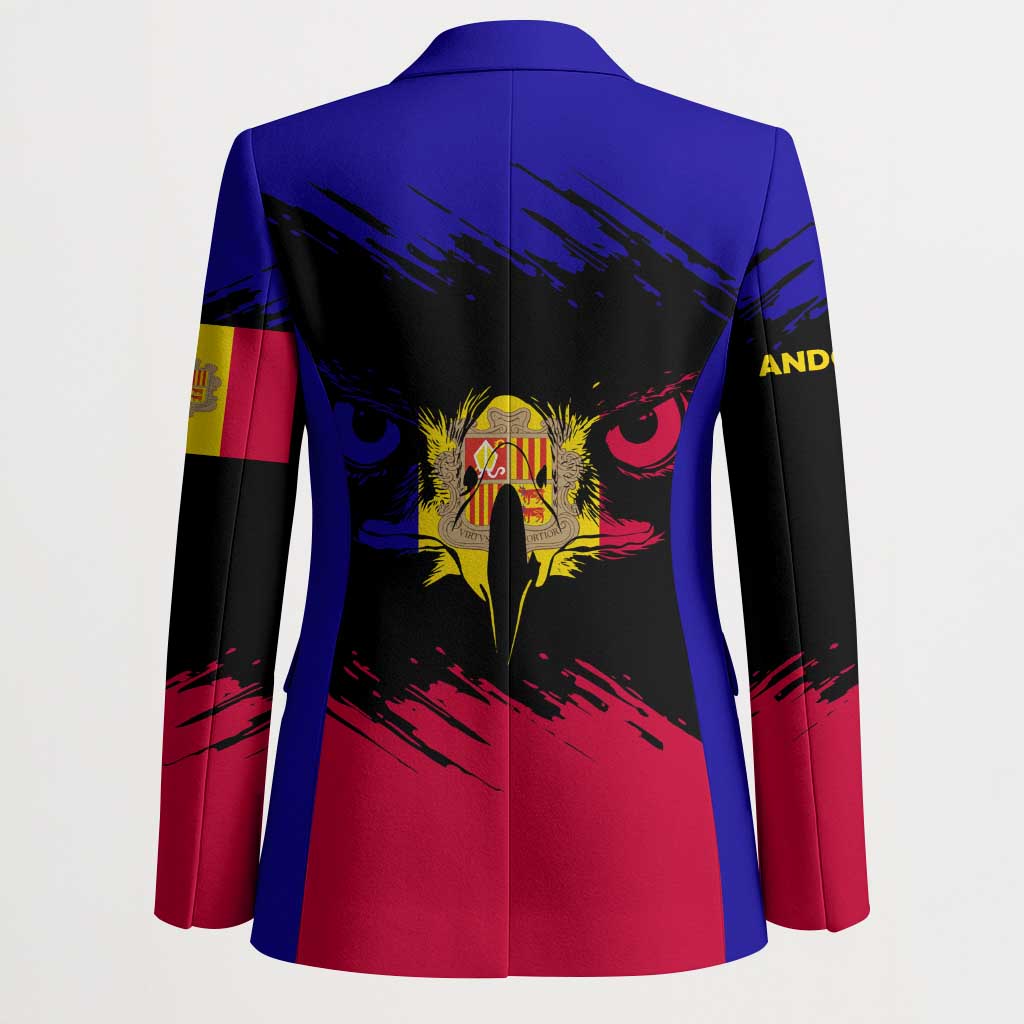 Andorra Blazer with Eagle Eyes and Paint Stroke Design - Wonder Print Shop