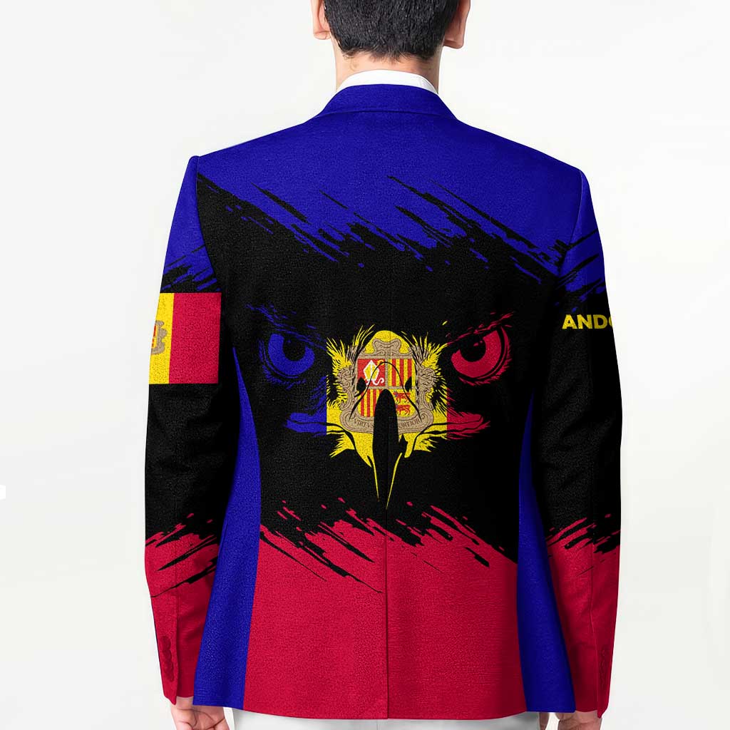 Andorra Blazer with Eagle Eyes and Paint Stroke Design - Wonder Print Shop