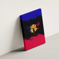 Andorra Canvas Wall Art with Eagle Eyes and Paint Stroke Design - Wonder Print Shop