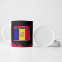 Andorra Ceramic Mug with Eagle Eyes and Paint Stroke Design - Wonder Print Shop