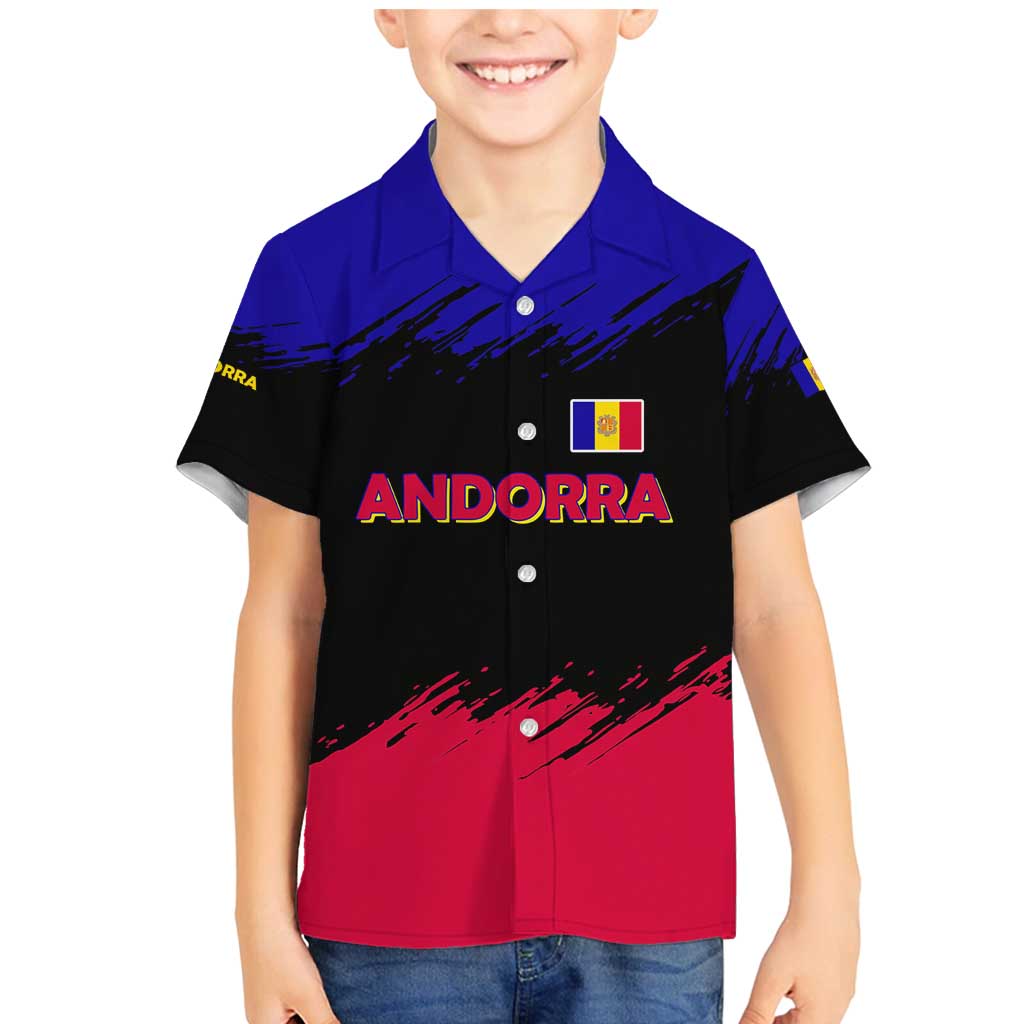 Andorra Family Matching Mermaid Dress and Hawaiian Shirt with Eagle Eyes and Paint Stroke Design - Wonder Print Shop