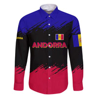 Andorra Family Matching Off The Shoulder Long Sleeve Dress and Hawaiian Shirt with Eagle Eyes and Paint Stroke Design - Wonder Print Shop