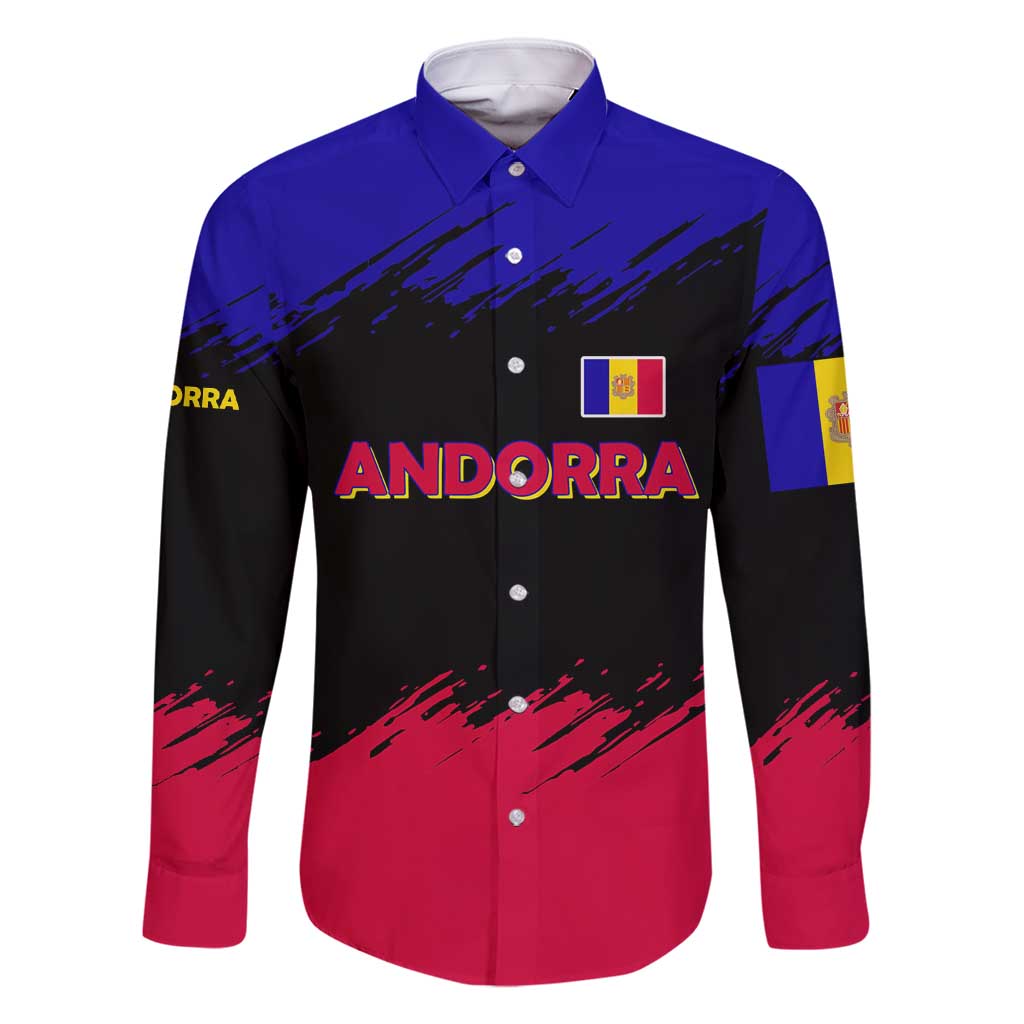 Andorra Family Matching Off Shoulder Short Dress and Hawaiian Shirt with Eagle Eyes and Paint Stroke Design - Wonder Print Shop