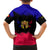 Andorra Family Matching Summer Maxi Dress and Hawaiian Shirt with Eagle Eyes and Paint Stroke Design - Wonder Print Shop