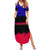 Andorra Family Matching Summer Maxi Dress and Hawaiian Shirt with Eagle Eyes and Paint Stroke Design - Wonder Print Shop