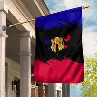 Andorra Garden Flag with Eagle Eyes and Paint Stroke Design - Wonder Print Shop