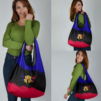 Andorra Grocery Bag with Eagle Eyes and Paint Stroke Design - Wonder Print Shop