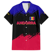 Andorra Hawaiian Shirt with Eagle Eyes and Paint Stroke Design - Wonder Print Shop