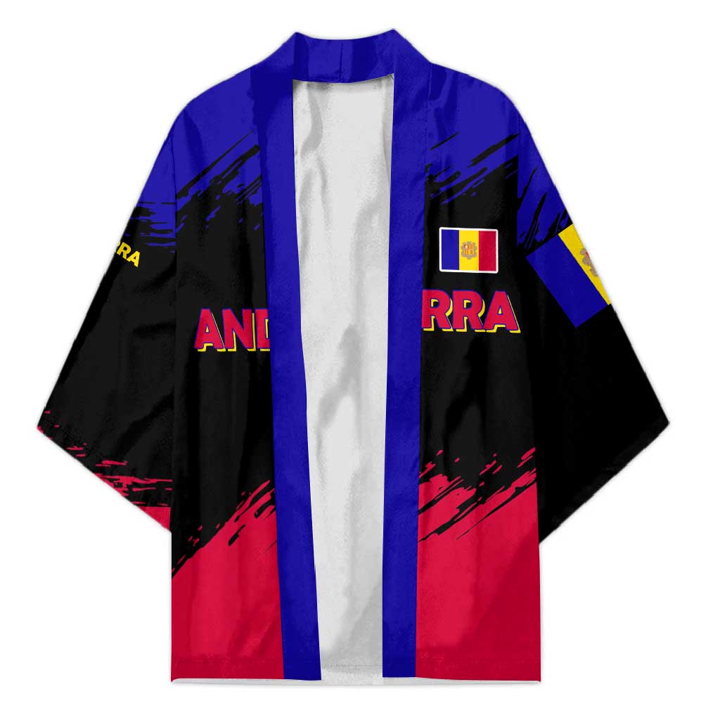 Andorra Kimono with Eagle Eyes and Paint Stroke Design - Wonder Print Shop