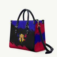Andorra Leather Bag with Eagle Eyes and Paint Stroke Design - Wonder Print Shop