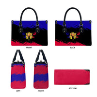 Andorra Leather Bag with Eagle Eyes and Paint Stroke Design - Wonder Print Shop