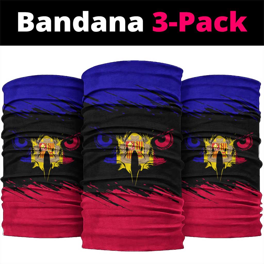Andorra Neck Gaiter with Eagle Eyes and Paint Stroke Design TS04
