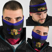 Andorra Neck Gaiter with Eagle Eyes and Paint Stroke Design TS04