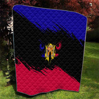 Andorra Quilt with Eagle Eyes and Paint Stroke Design - Wonder Print Shop