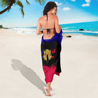 Andorra Sarong with Eagle Eyes and Paint Stroke Design - Wonder Print Shop