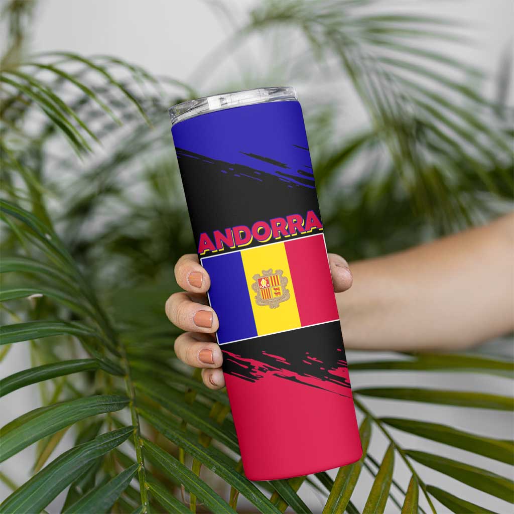 Andorra Skinny Tumbler with Eagle Eyes and Paint Stroke Design - Wonder Print Shop