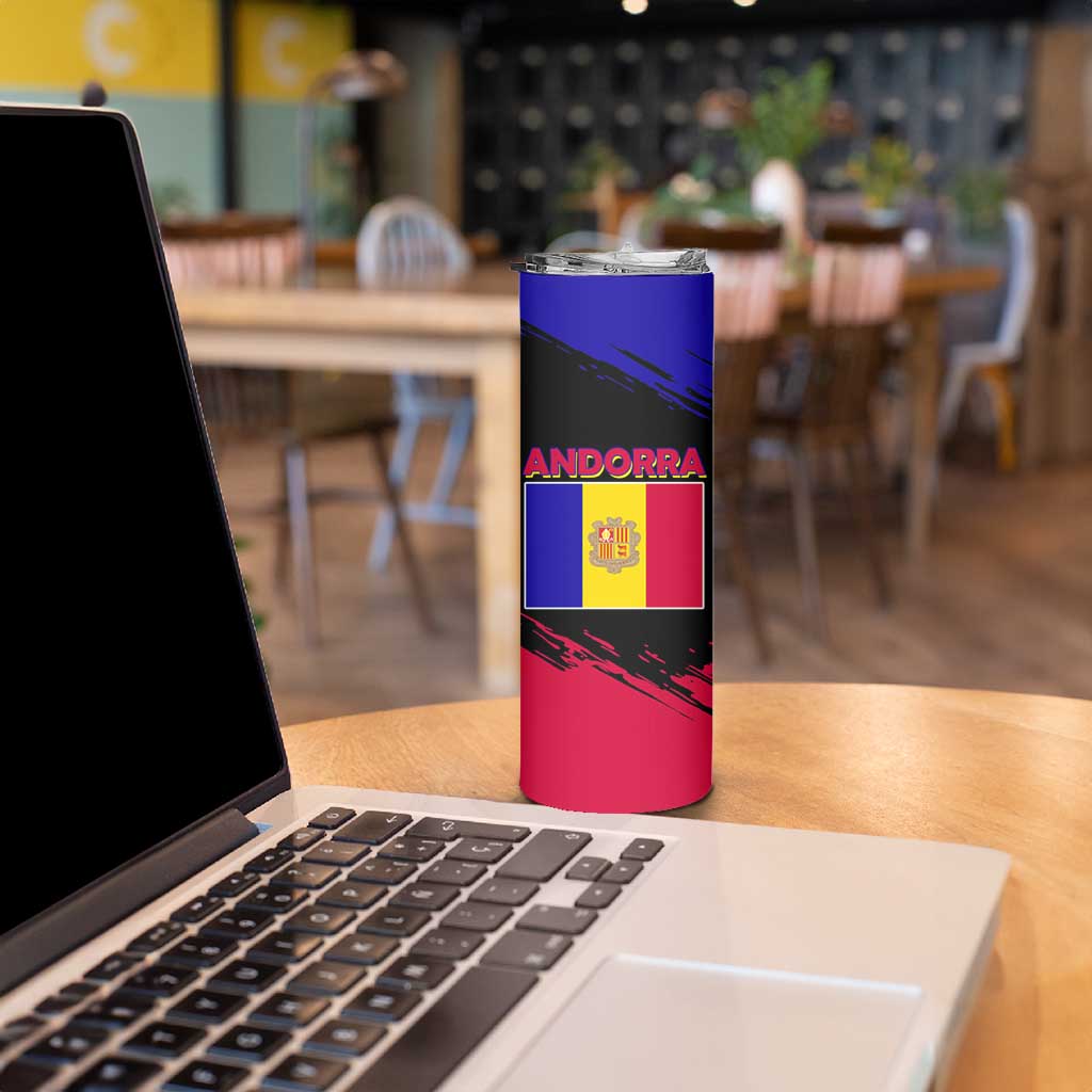 Andorra Skinny Tumbler with Eagle Eyes and Paint Stroke Design - Wonder Print Shop