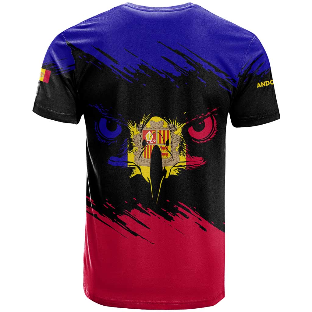 Andorra T Shirt with Eagle Eyes and Paint Stroke Design - Wonder Print Shop