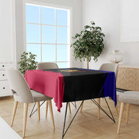 Andorra Tablecloth with Eagle Eyes and Paint Stroke Design - Wonder Print Shop