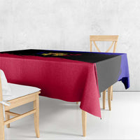 Andorra Tablecloth with Eagle Eyes and Paint Stroke Design - Wonder Print Shop