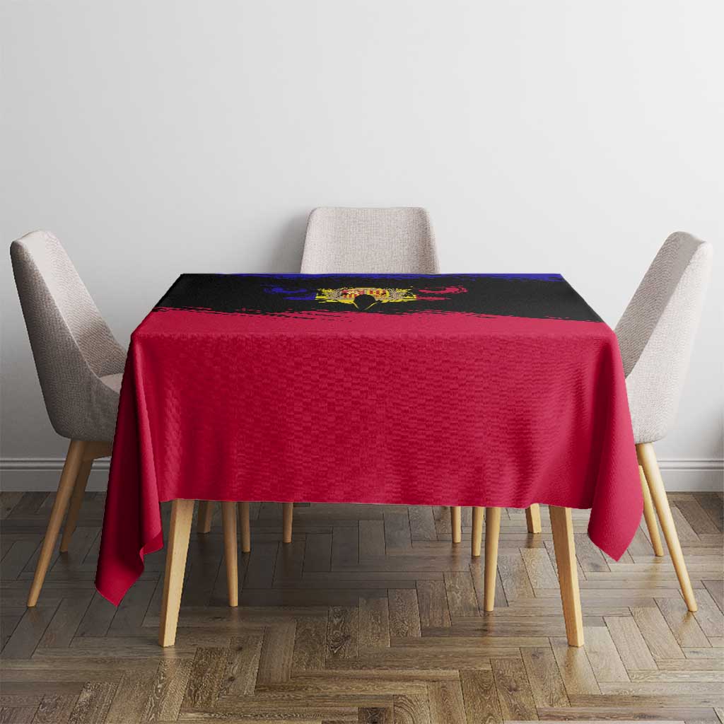 Andorra Tablecloth with Eagle Eyes and Paint Stroke Design - Wonder Print Shop