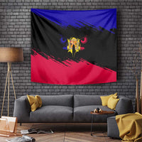 Andorra Tapestry with Eagle Eyes and Paint Stroke Design - Wonder Print Shop