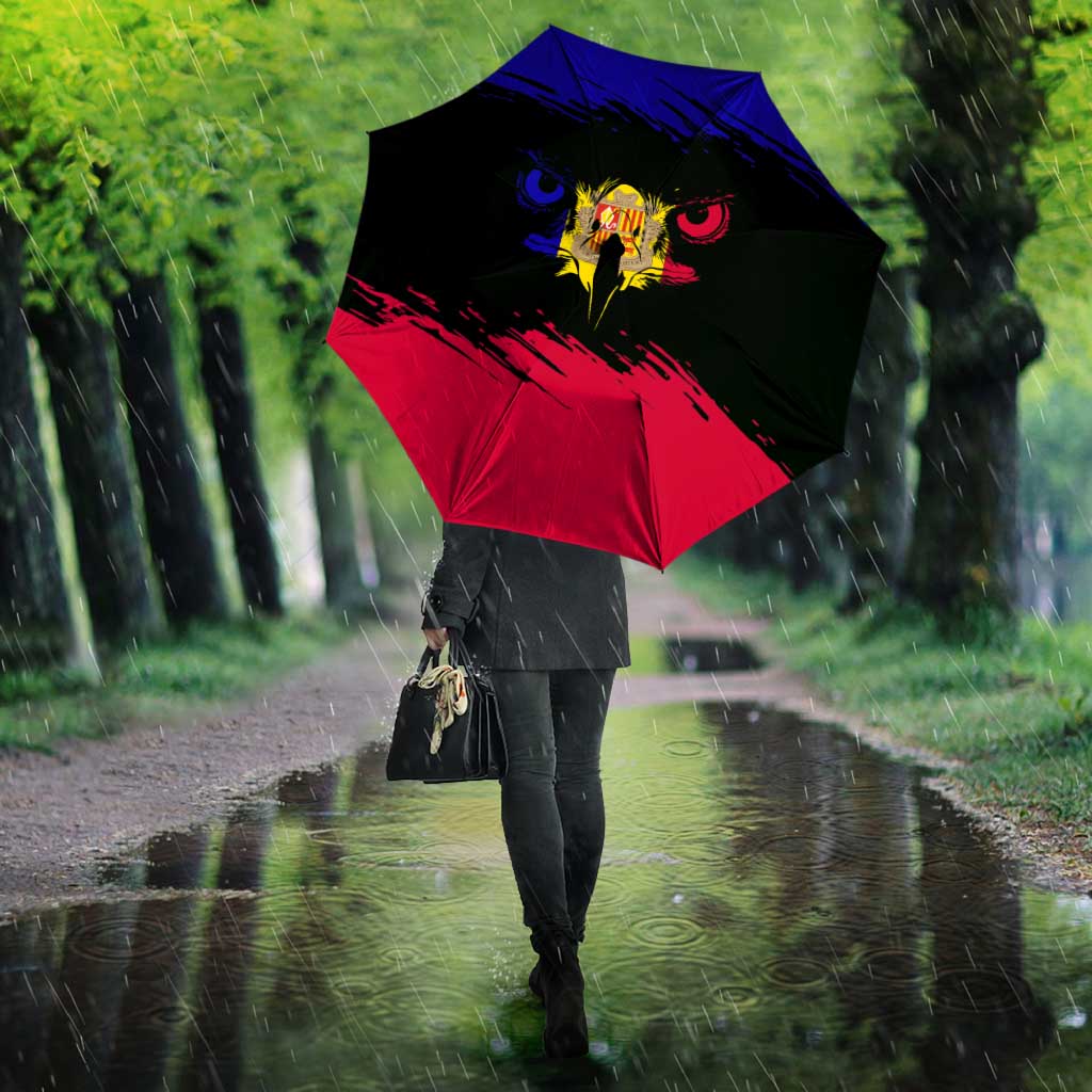 Andorra Umbrella with Eagle Eyes and Paint Stroke Design - Wonder Print Shop
