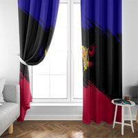Andorra Window Curtain with Eagle Eyes and Paint Stroke Design - Wonder Print Shop