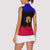Andorra Women Sleeveless Polo Shirt with Eagle Eyes and Paint Stroke Design - Wonder Print Shop