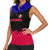 Andorra Women Sleeveless Polo Shirt with Eagle Eyes and Paint Stroke Design - Wonder Print Shop