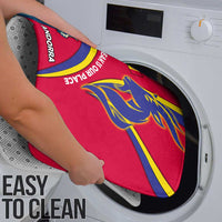 Andorra Bathroom Set with Mountain Goat and Curved Stripe Design - Wonder Print Shop