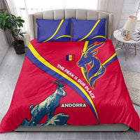 Andorra Bedding Set with Mountain Goat and Curved Stripe Design - Wonder Print Shop