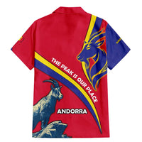 Andorra Family Matching Mermaid Dress and Hawaiian Shirt with Mountain Goat and Curved Stripe Design - Wonder Print Shop