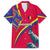 Andorra Family Matching Summer Maxi Dress and Hawaiian Shirt with Mountain Goat and Curved Stripe Design - Wonder Print Shop
