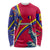 Andorra Long Sleeve Shirt with Mountain Goat and Curved Stripe Design - Wonder Print Shop