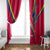 Andorra Window Curtain with Mountain Goat and Curved Stripe Design - Wonder Print Shop