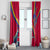 Andorra Window Curtain with Mountain Goat and Curved Stripe Design - Wonder Print Shop