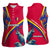 Andorra Women Sleeveless Polo Shirt with Mountain Goat and Curved Stripe Design - Wonder Print Shop