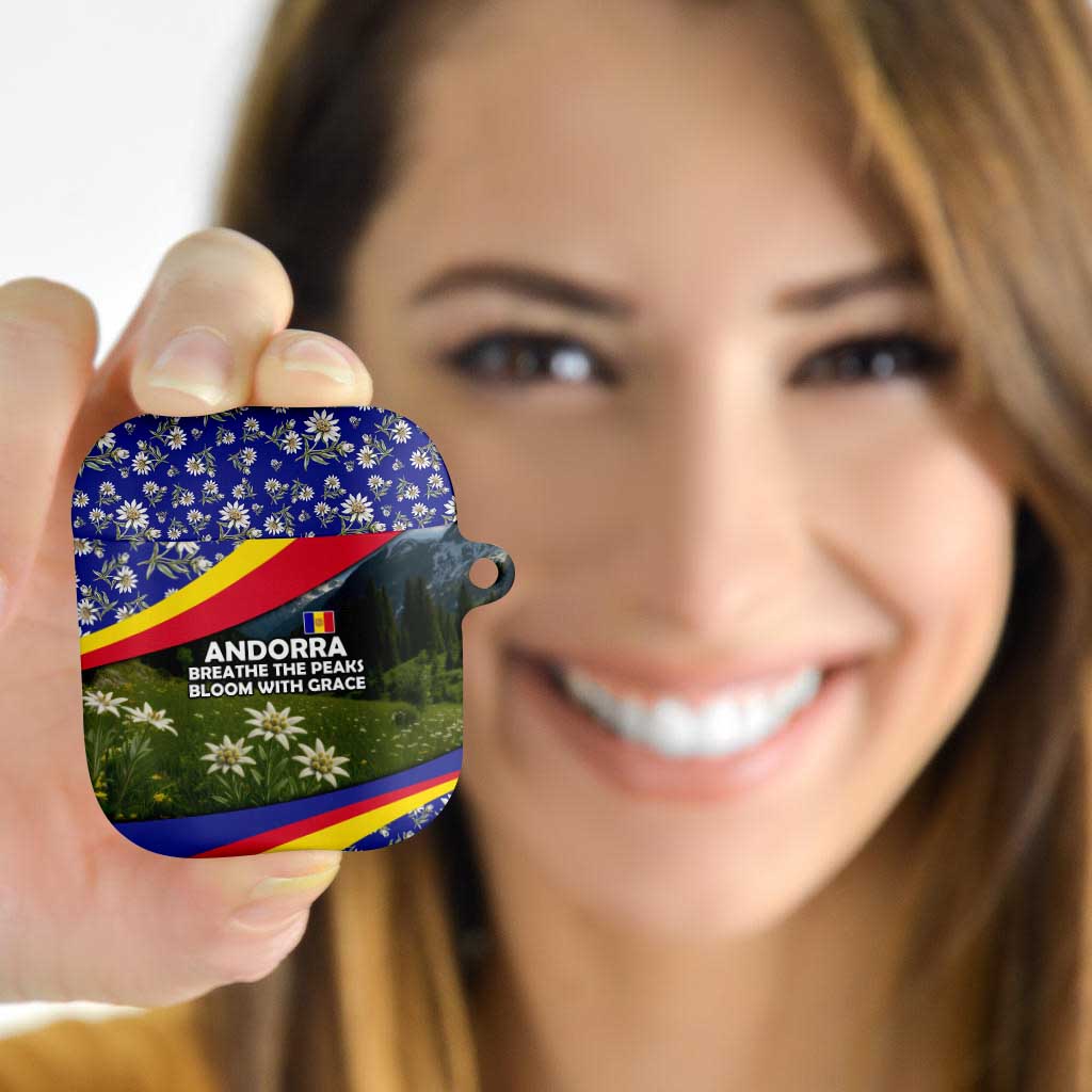 Andorra AirPods Case with Edelweiss Mountain Landscape Design - Wonder Print Shop