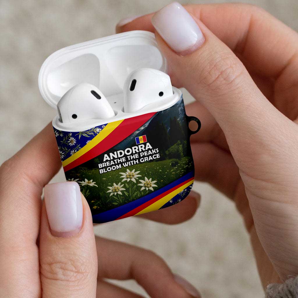 Andorra AirPods Case with Edelweiss Mountain Landscape Design - Wonder Print Shop