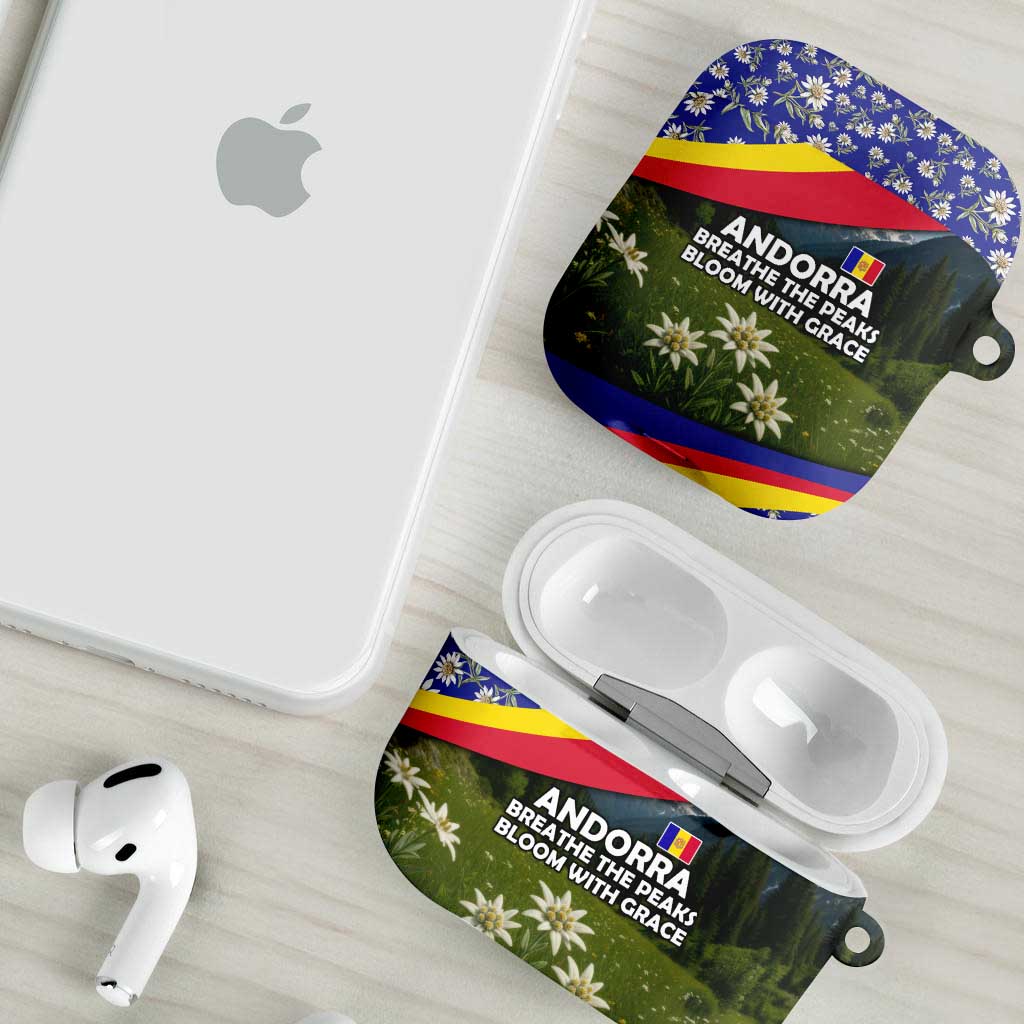 Andorra AirPods Case with Edelweiss Mountain Landscape Design - Wonder Print Shop