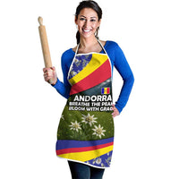 Andorra Apron with Edelweiss Mountain Landscape Design - Wonder Print Shop