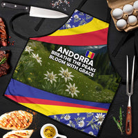Andorra Apron with Edelweiss Mountain Landscape Design - Wonder Print Shop